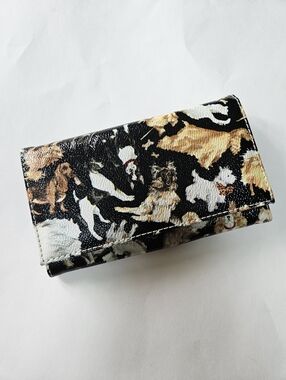 Sydney Love Polka Dot Dog Cat Print Wallet Trifold